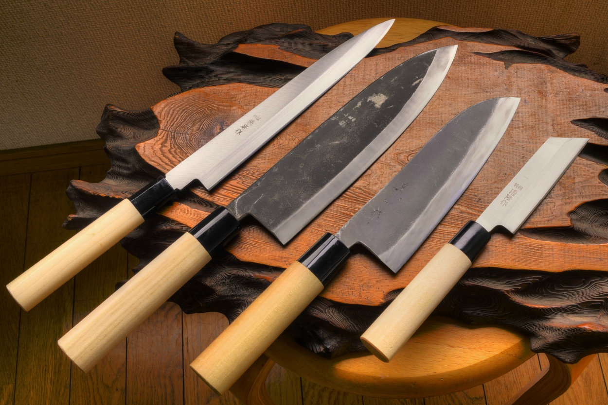 4 Piece Japanese Damascus Knife Set